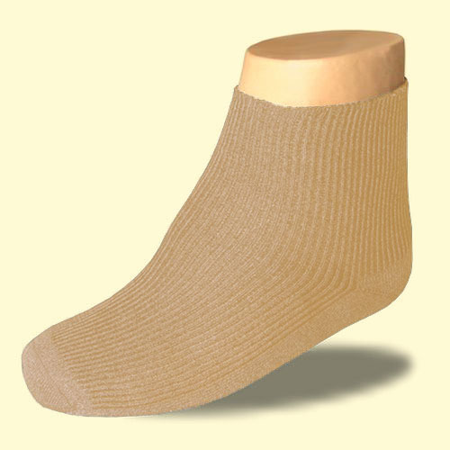 Ihle Diabetikersocken extra weit Rippsocke beige