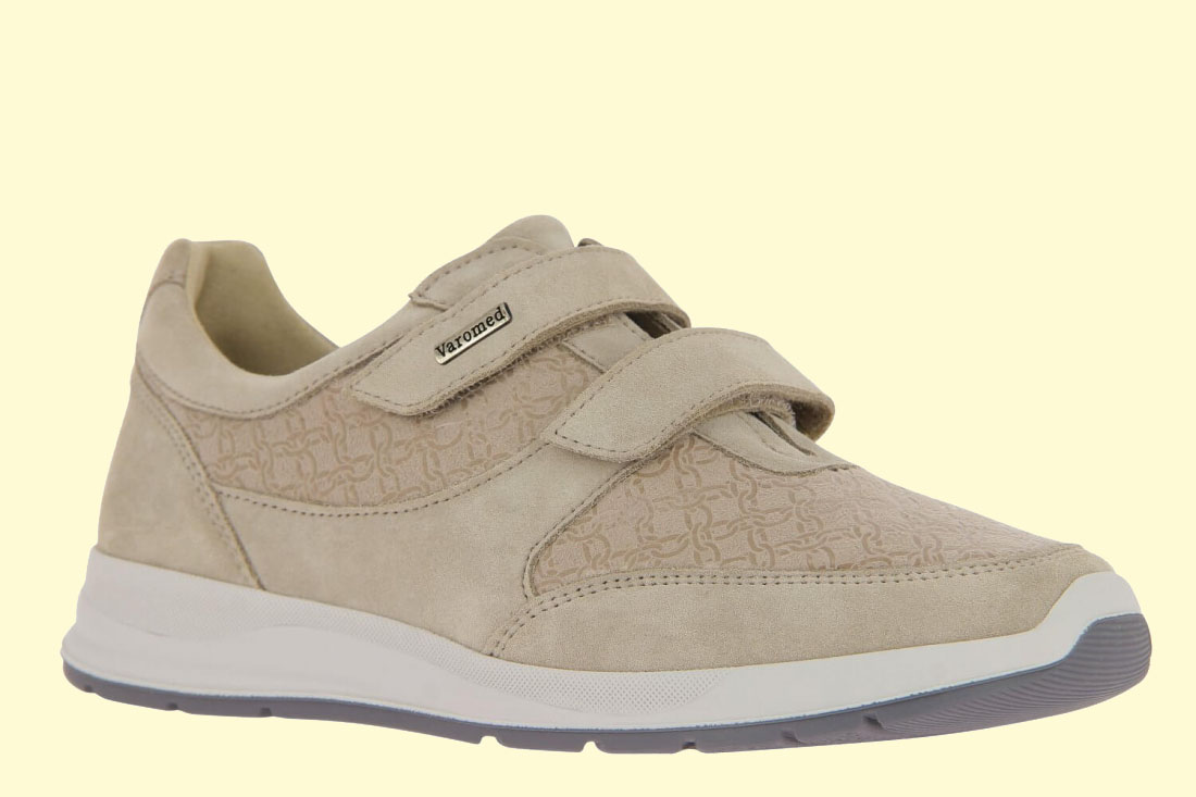 Varomed ENNIS Kletthalbschuh beige