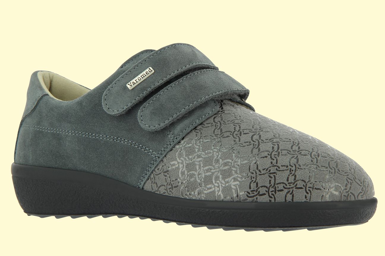 Varomed LILLE Kletthalbschuh grau