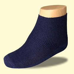 Ihle Diabetikersocken extra weit Rippsocke marine