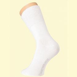 3 Paar Diabetikersocken für Damen weiß hoher Baumwollanteil