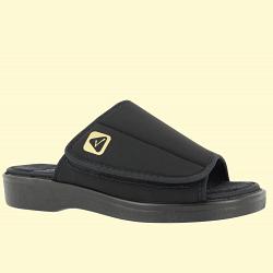 Varomed VALETTA Verbandpantolette schwarz Weite L