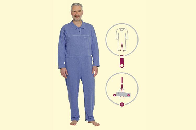 CareFunction Pflegeoverall Polo 4681 kornblume