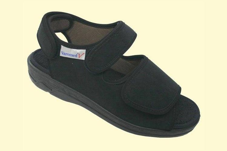 Varomed LUGANO Sandale schwarz Weite L