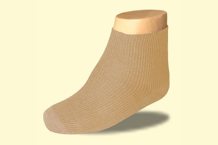 Ihle Diabetikersocken extra weit Rippsocke beige